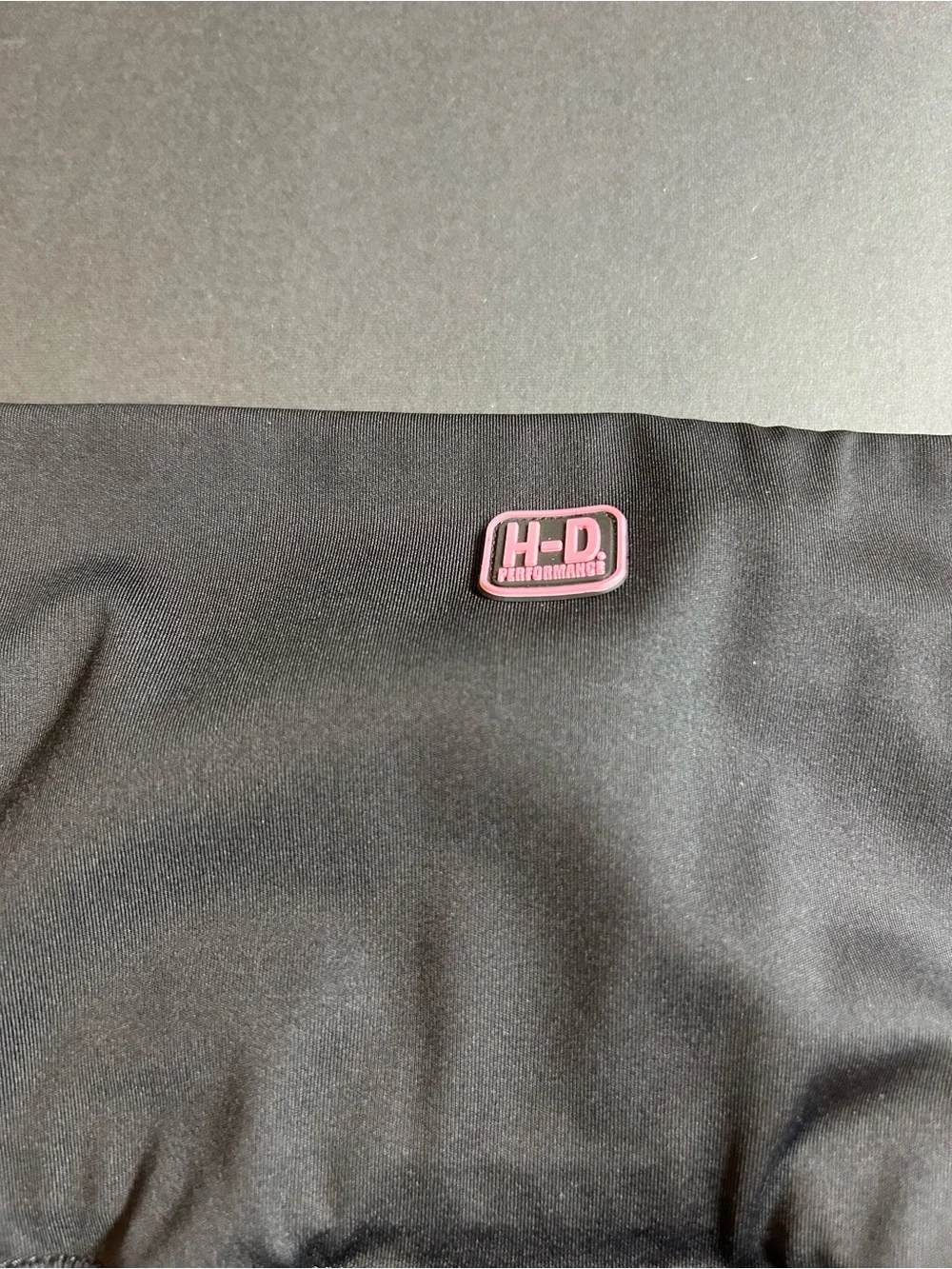 Harley Davidson Women's Black Leggings with Pink Contrast Piping-Support Cancer